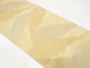 明綴れ　遠山模様織り出し　全通袋帯